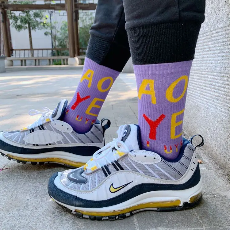 

2020 Autumn Korean Cotton Happy Popular Casual Word Women Funny Socks