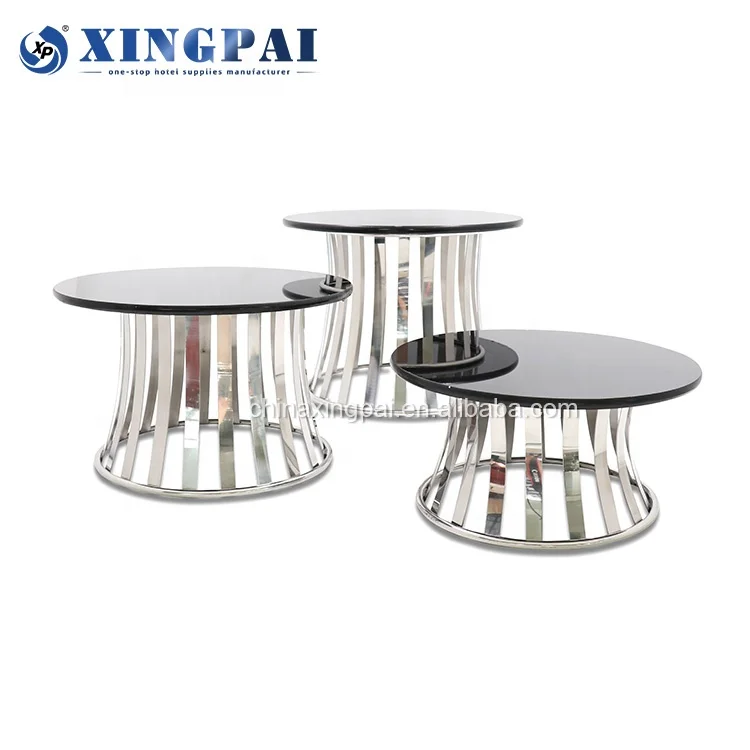 

XINGPAI fancy stand cake wedding decorative afternoon tea stand set buffet cake riser glass plates