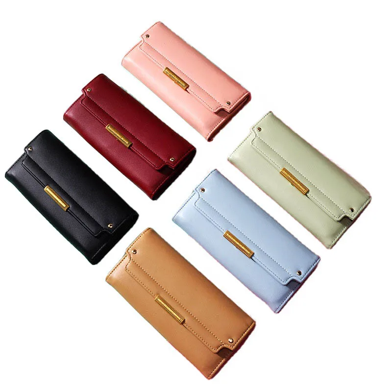 

Fashion PU Leather Evening Purse Wristlet Casual Wallets Satchel handbags For Women Ladies Clutch card holder, Customized