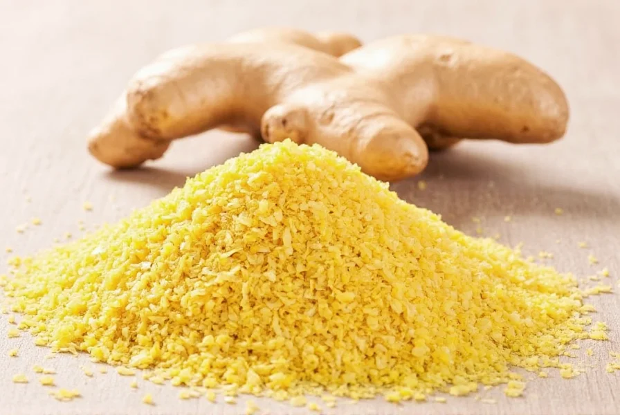 Various ginger products arranged for comparison