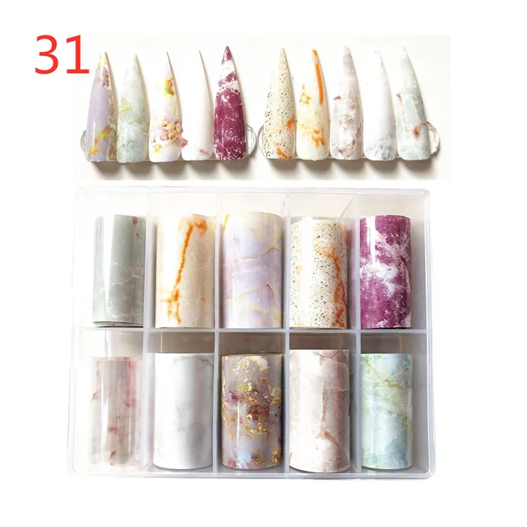 

2021 Factory Marble Foil Nail Foil for Nail Art Sticker Decoration