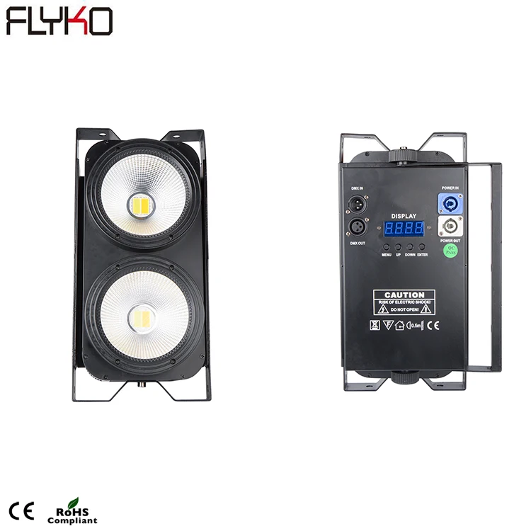 

disco light cob 2 eyes led audience blinder light White and Warm White COB 200w