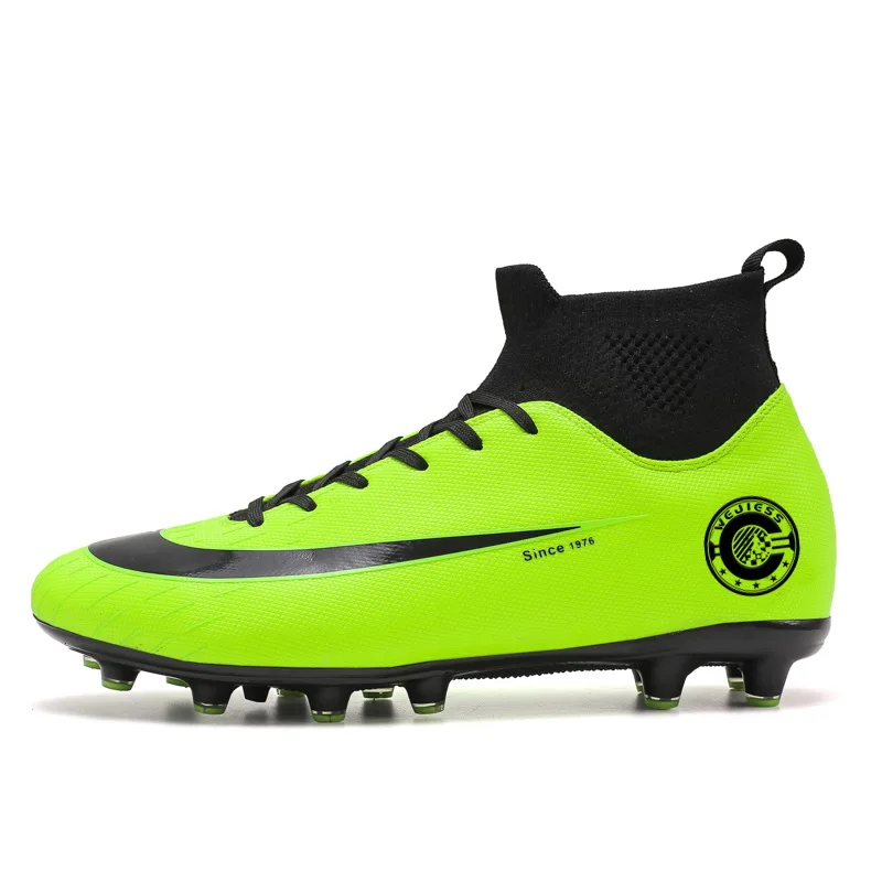 

2021 Hot Sale Men Fg Spike Football Boots High Ankle Soccer Shoes