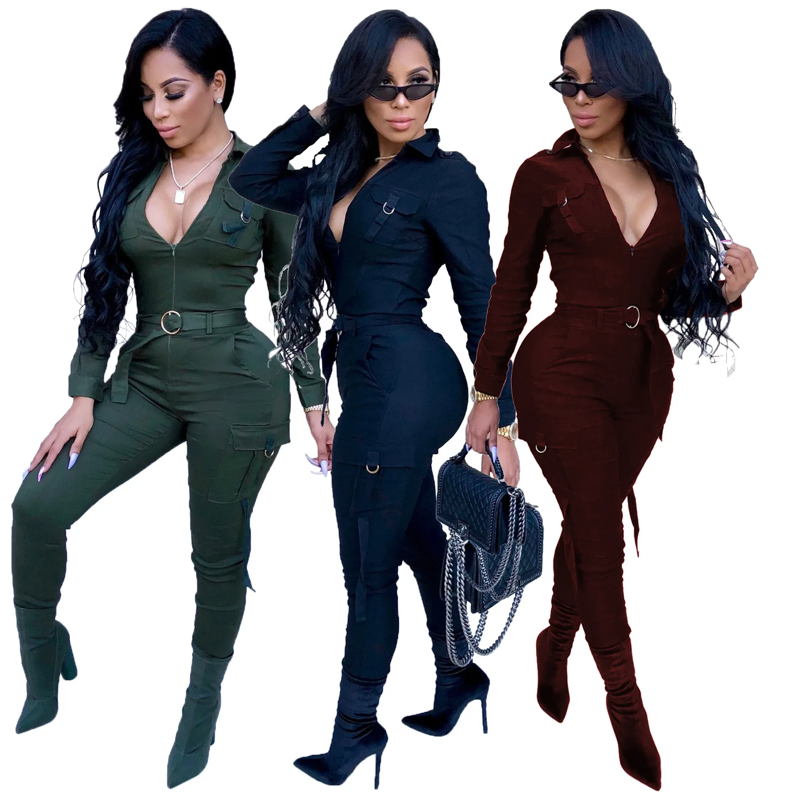 

Rompers And Casual High Quality Body Con One Piece Catsuit Spring Woman Cheap Jumpsuits