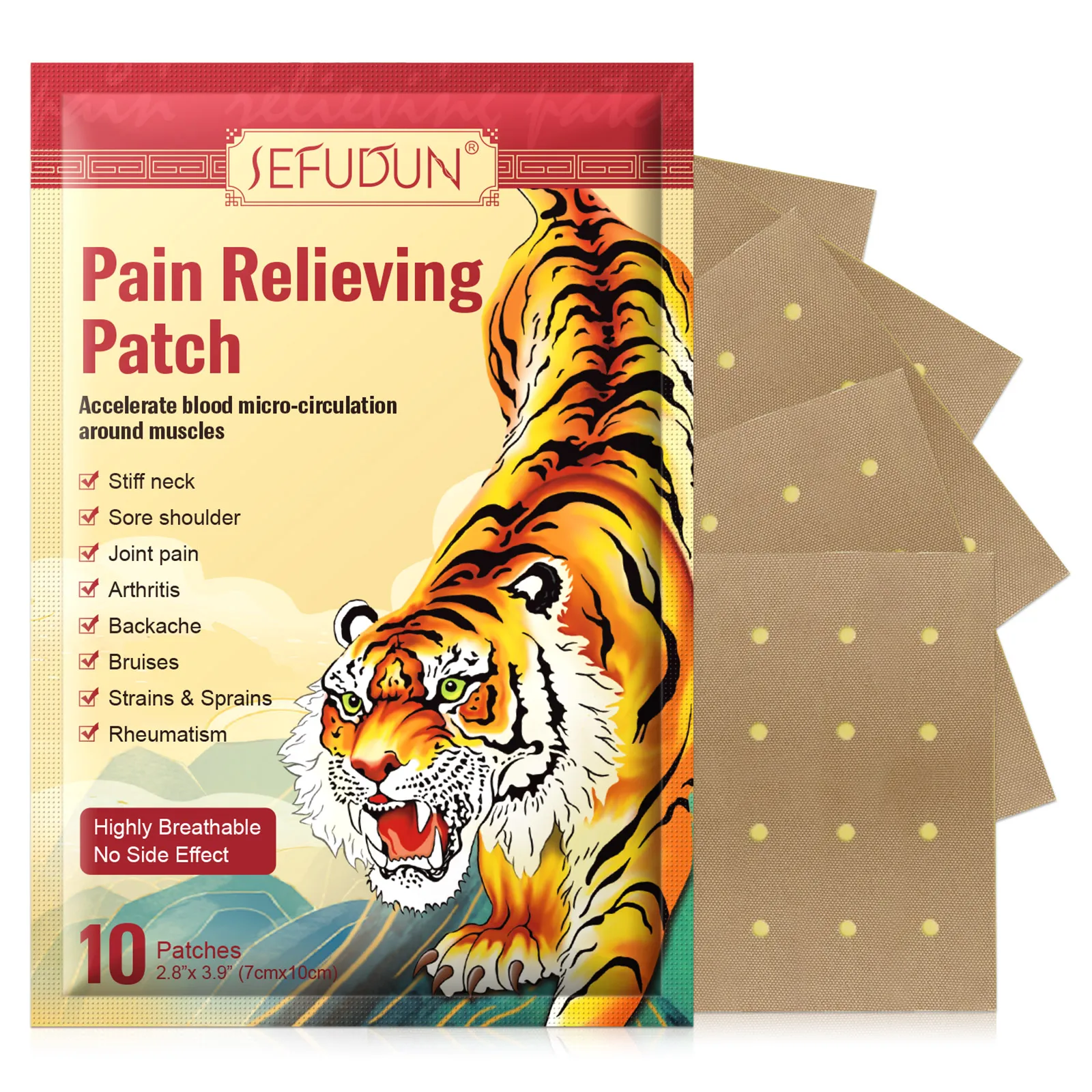 

Fast Acting Long Lasting Herbal Warming Pain Relieving Heat Patches 10 Pcs Pain Relief Plaster for Arthritis Back Shoulder Joint