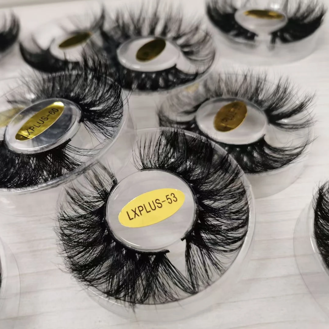 

100% fluffy mink eyelashes Factory Wholesale Faux Mink False Lashes Silk Strip Eyelashes 3D Silk Eyelash
