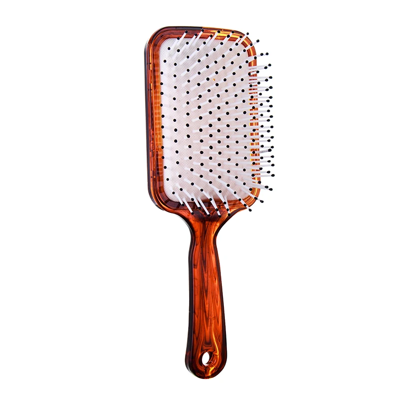 

Amazon Hot Sale Custom Color Brush Detangler Hair Brush Comb Detangling Tool Massage Scalp, Brown
