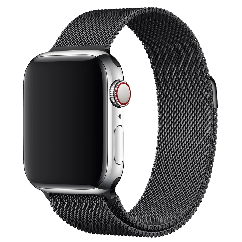 

Stainless Steel Wrist Strap For iwatch series 6 5 Metal Magnetic Milanese Band Loop for Apple Watch 7, Multicolors