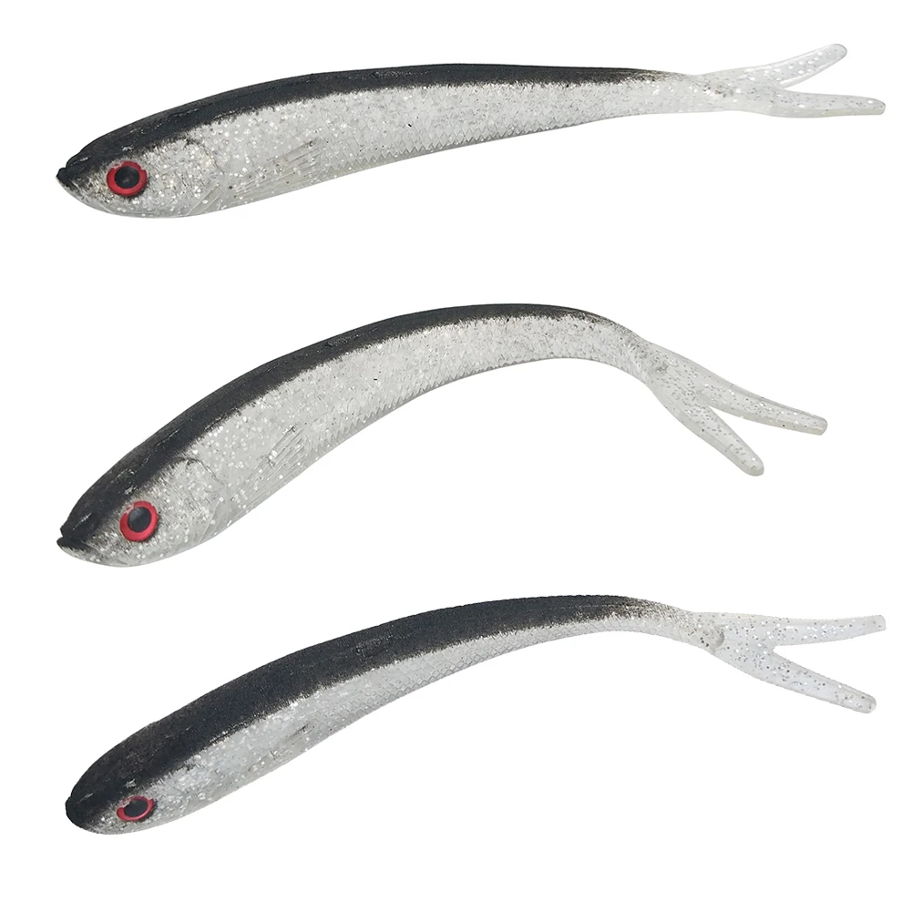 

Free Shipping Soft Bait Lures Dropshot Minnow Shad 5"|4-1/8"|3" Artificial Silicone Bait Wobblers Swimbait Carp Fishing Lure