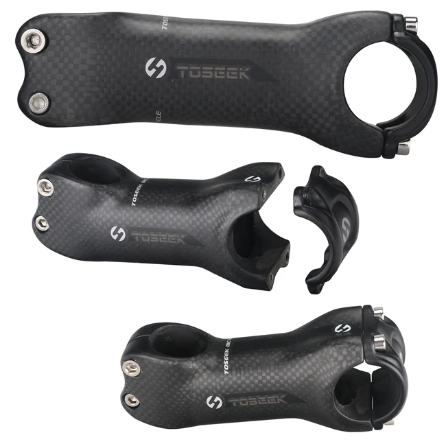 

custom toseek stem 60/70/80/90/100 mm mount moutain bycycle  mtb bicycle folding adjustable bike stem, 3k matt gray mark