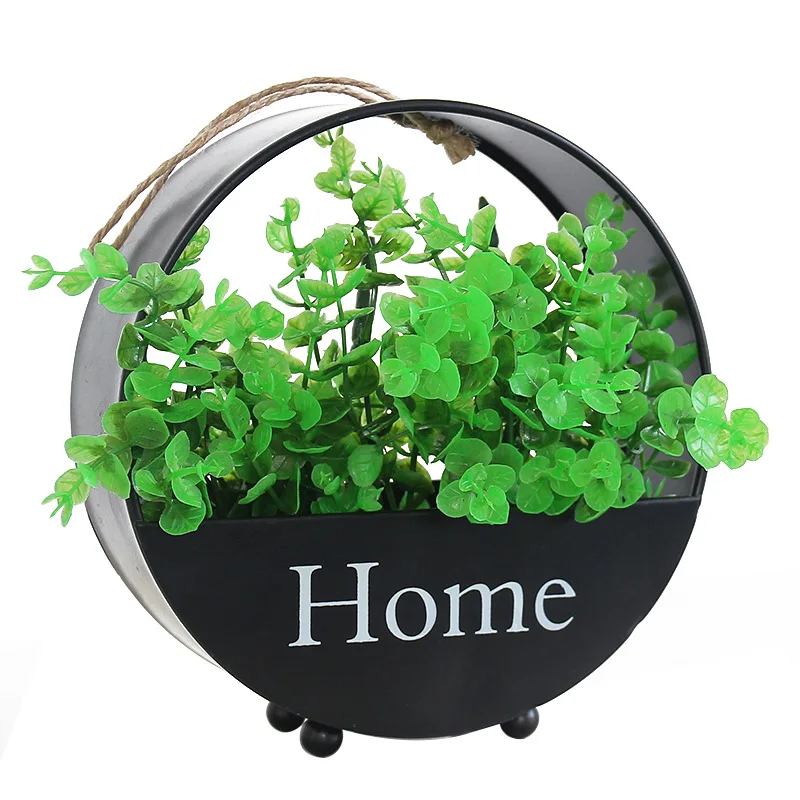 

Creative Metal Wall Mounted Plant Flower Pot for Home Decor Tabletop Free Standing Flower Basket Holder, Customized color
