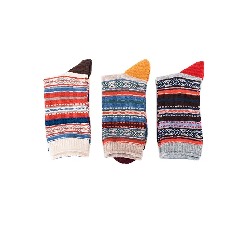 

Autumn and Winter Thickened Japanese Socks Coarse Needle Cotton Retro Men's Socks Men and Women