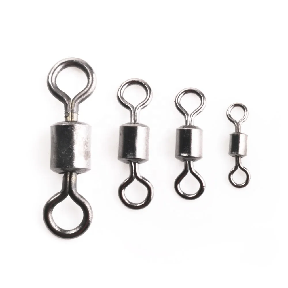 

High quality wholesale Fishing Snap Swivel Stainless Steel Snap Swivel Rolling Swivels, 1 color