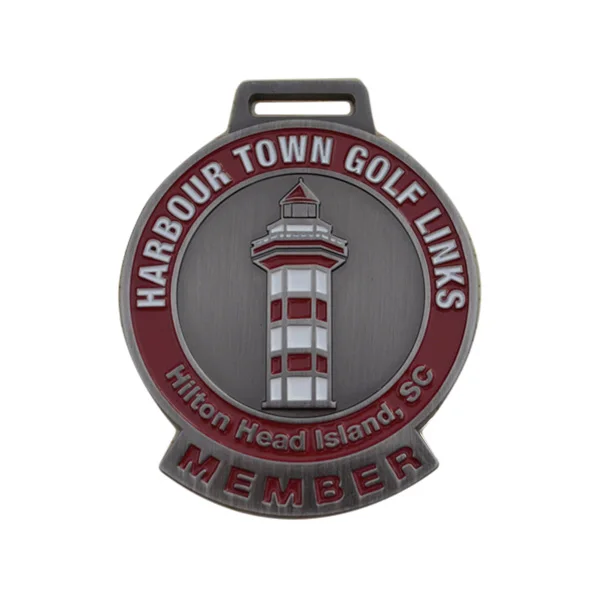 

Factory Custom Enamel Golf Bag Tag Golf Club Member Tag Personal Name Laser Engraved