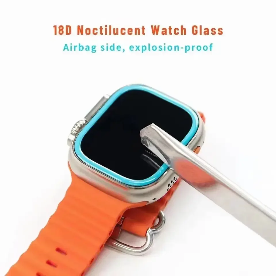 

9H Apple tempered glass protective film diamond body covering Super i series smart watch screen anti-fall