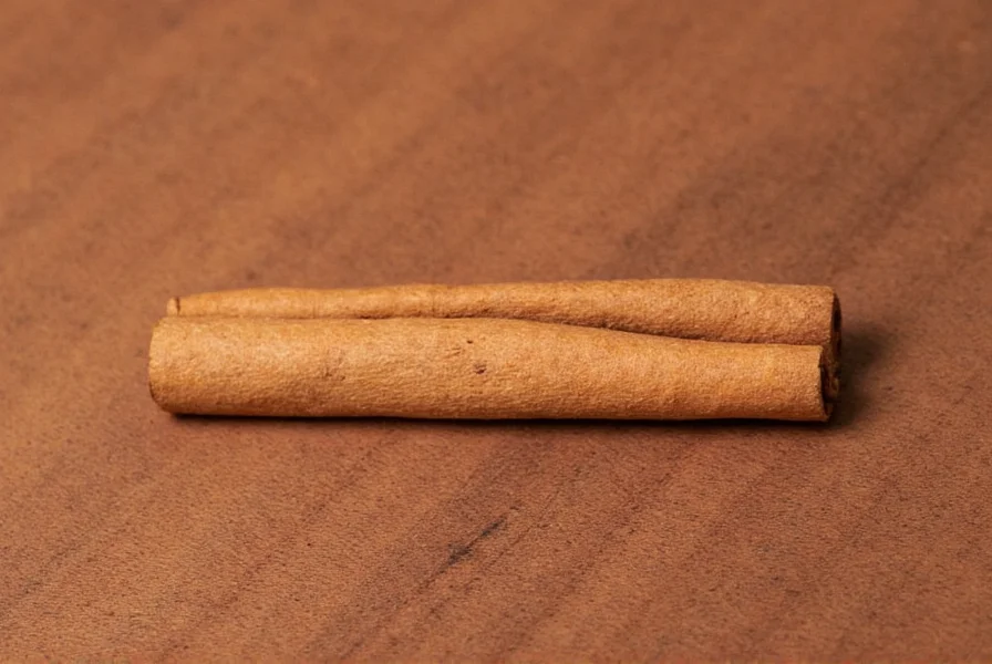 Close-up of peeled cinnamon bark