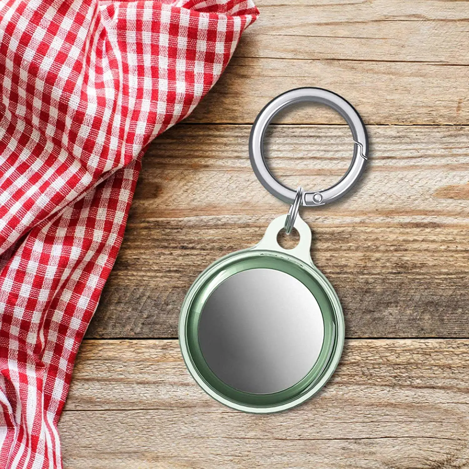 

TPU Silicone Transparent Wrapped Protective Case On For Airtag Locator Tracker Cover Protective Case Full Protection Track Shell