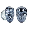 Unique custom body piercing glass skull ear plugs flesh tunnels ear expanders body jewelry