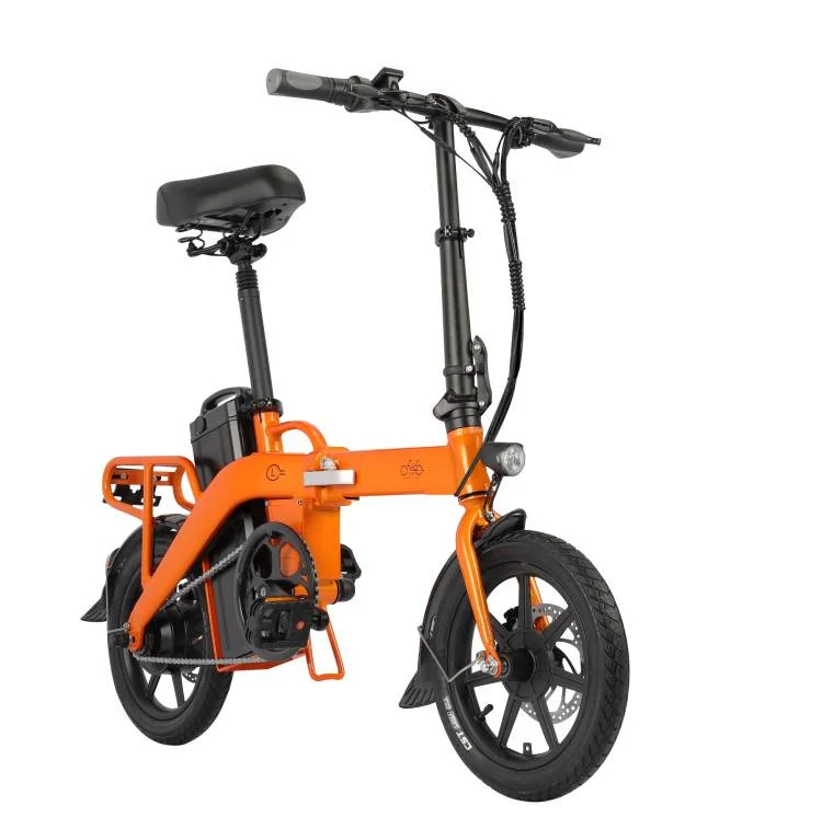 

2021 new hot Dropshipping eu stock Fiido L3 Folding Electric Bike 48V 23.2AH 350W 14 Inch 130KM Pure electric bicycle, Grey\orange