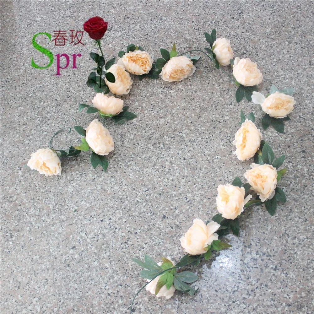 

SPR artificial wedding decorative flower for wisteria wedding artificial flower, White mix pink