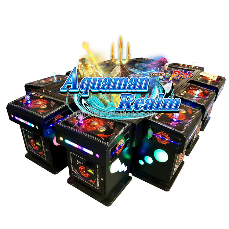 

10 players Aquaman Realm Arcade Video Game Table Fishing Game Machine, Customize