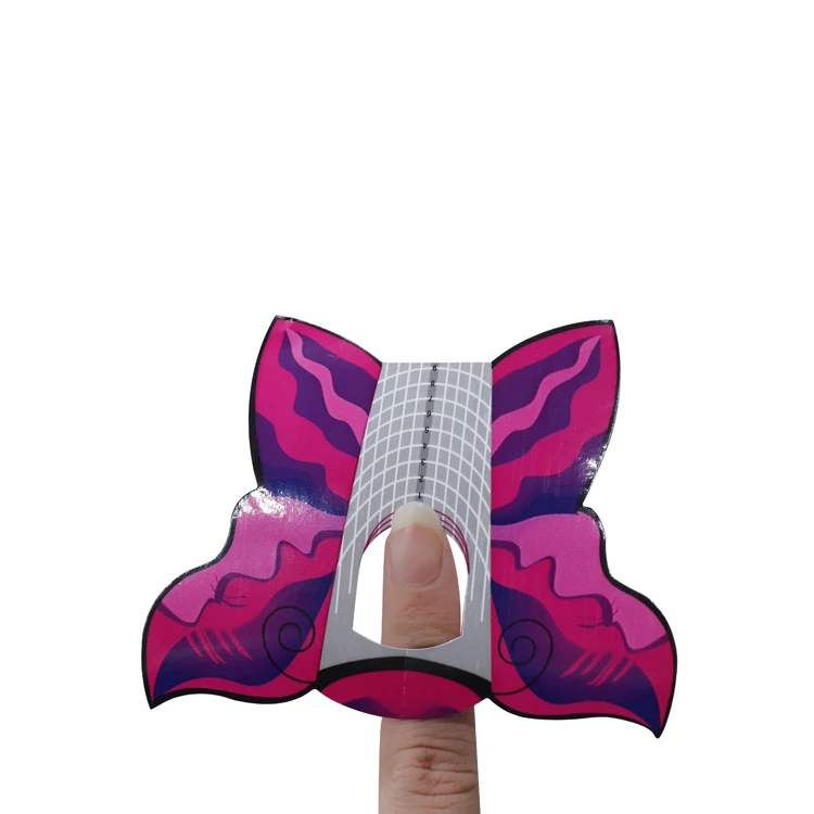 

300Pcs Customized Nail Art Tips Factory Outlet Salon Extension Forms Guide Sticker French DIY Acrylic UV Gel Manicure Tool