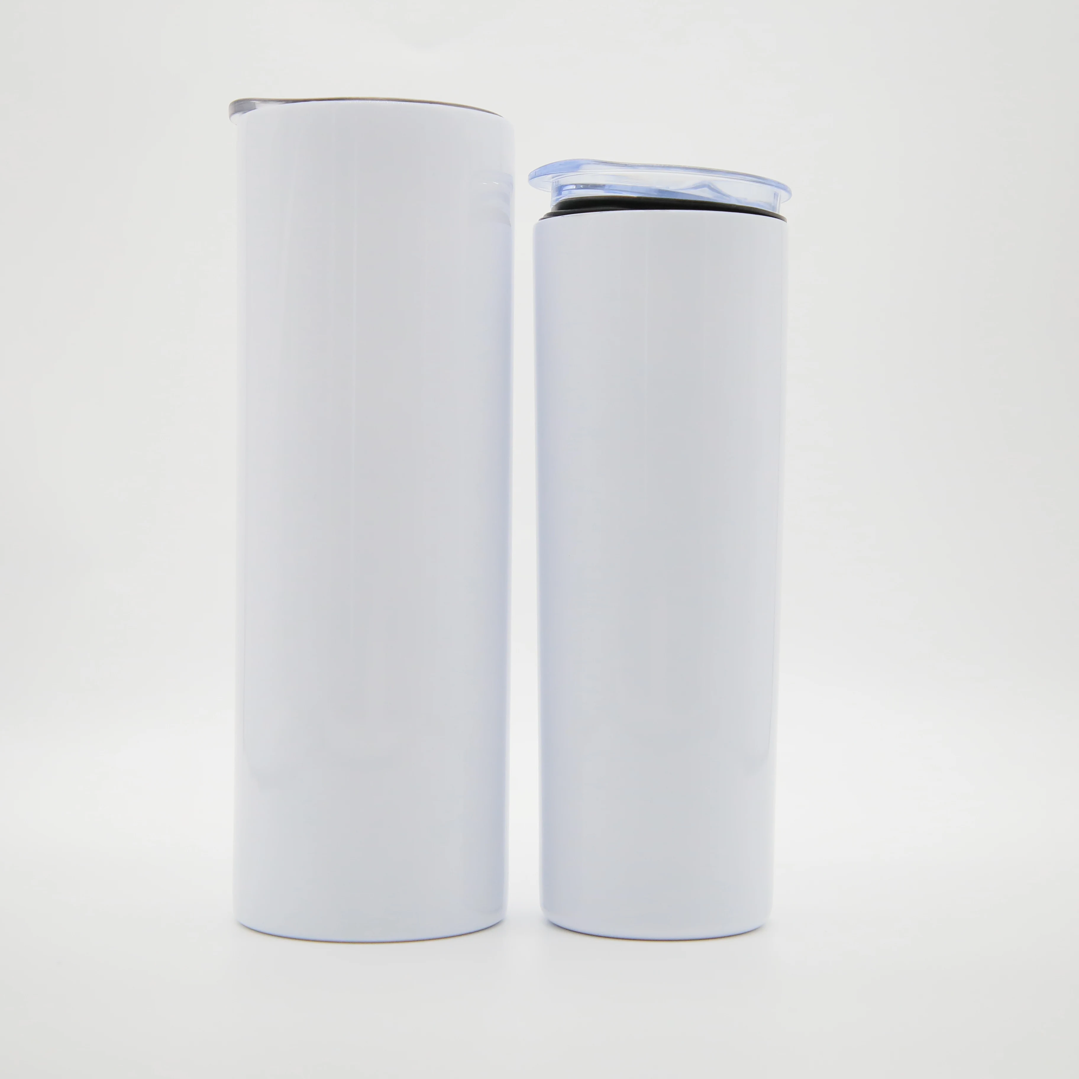 

Besin 2021 wholesale 20oz Skinny White Straight Stainless Steel Sublimation Blanks Tumbler cups, Customized color