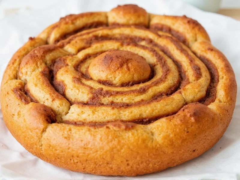 Homemade cinnamon swirl bread with perfect spiral pattern