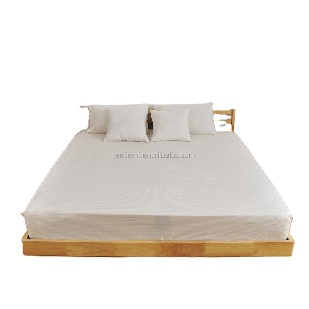 Grounding Conductive Fitted Sheet With Pure Silver Threads for Better Sleep EMF Protection