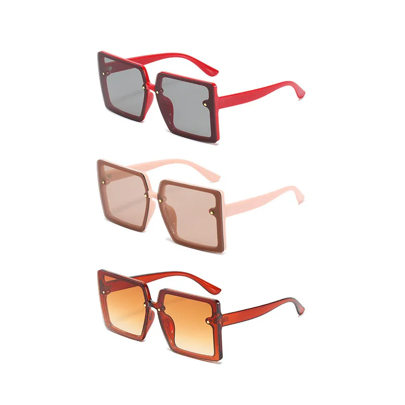 

Oversized Sunglasses Women's Sunglasses Rivet Fashion Square Glasses Big Frame Retro Glasses Women Unisex