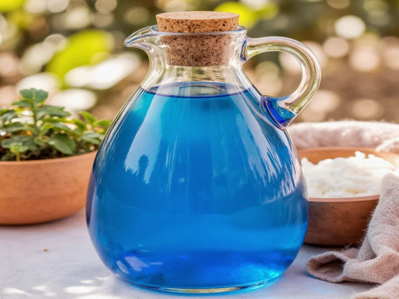 homemade blue curcurao syrup