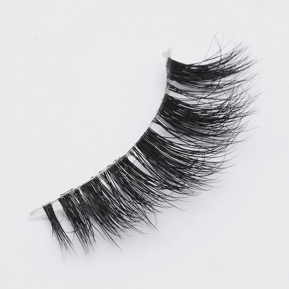 

Create your own cheap wholesale natural false silk lashes cruelty free 3d mink eyelashes clear band