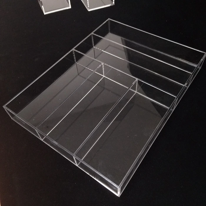 Wholesale Plastic Cutlery Tray Custom Clear Acrylic Tray For Kitchen ...