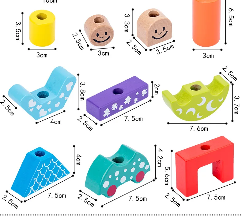 Geometric Shapes Set Building Blocks 3D Game Children'S Educational Toy Animal Shape Butterfly Case Column