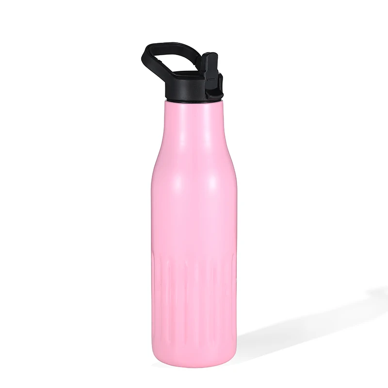 

Stainless Steel Double Wall Water Bottle Vacuum Insulated Bottle With Straw Lid Insulated Water Bottle Keeps Water Cold, Customized color