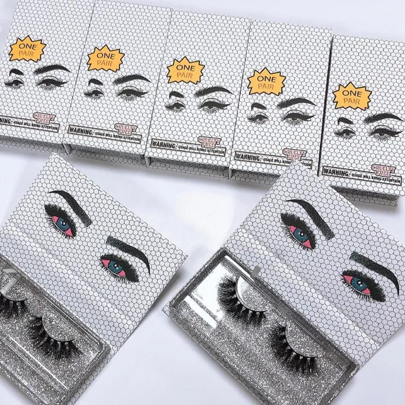 

OEM service Private label packaging box cruelty free fluffy false eyelash mink lashses with packaging