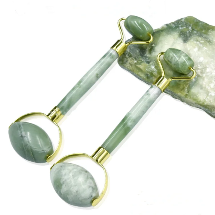 

Latest XiuYan Jade Roller for facial anti-wrinkle XiuYan jade roller tools, Green