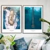 China Manufactory peony flower painting multi-deck patterns frame mountain landscapes paintings Power module