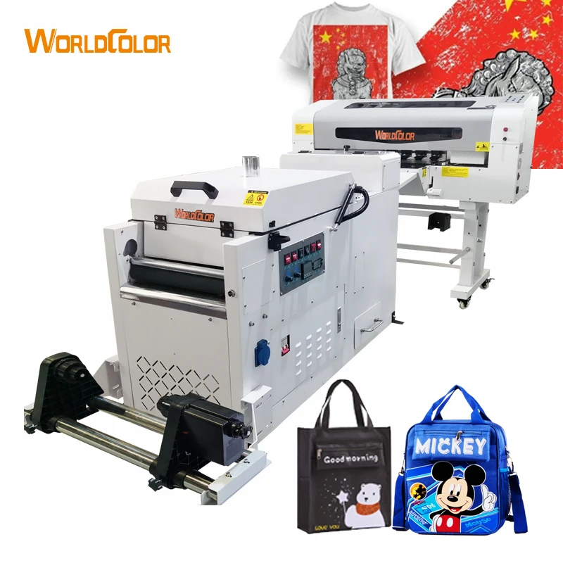 

Door to door shipping for machine with two original Xp600 F1080-A1 heads DTF printer with powder shake oven A3 DTF printer