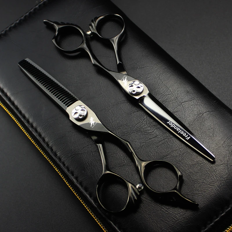 

6.0 inch XGL-35 new JP440C fashion design beauty barber scissors flat scissors tooth scissors Damascus