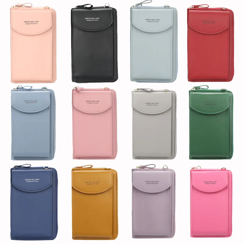 

Small Crossbody bags Cases Plastic Waterproof Lady Cell Phone Wallet Fashion Women Purse Mobile Phone Bags for women