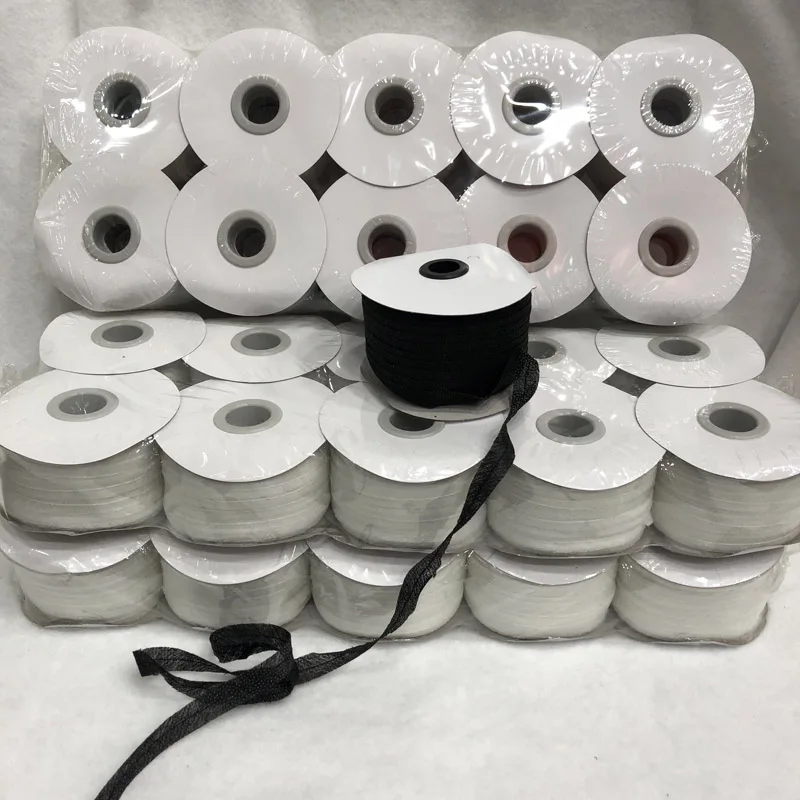 

China Factory wholesale fusible interlining hemming tape stitched nonwoven fusible interlining tape, White gray black