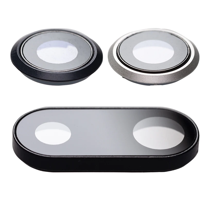 

5pcs Back Camera Glass Lens Ring Bezel Cover Holder For iPhone 7 8 Plus X phone Rear Lens Replacement Parts, Black,white,rose gold