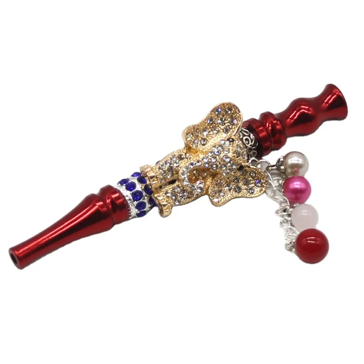 

New Trending Metal Hookah Mouth Tips Bling Animal Hookah Shisha Mouthpiece Blunt Holder For Smoke