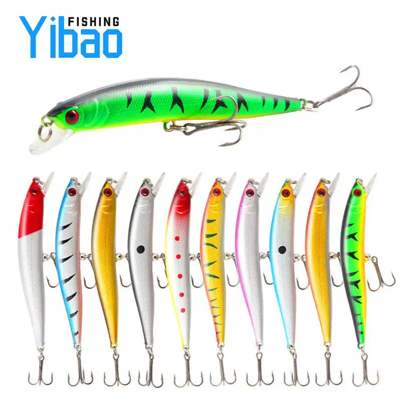 

10cm 8.3g Minnow Fishing Lure set Hard Artificial Bait 3D Eyes carp Fishing tackle sinking pike fishing bait trout minnow lures, 10 colors