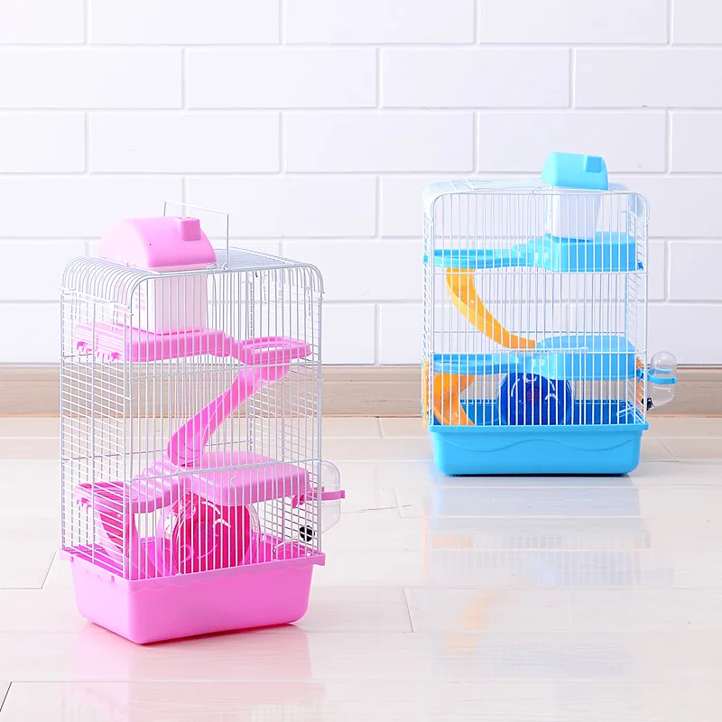 

Wholesale Factory Luxury Custom Fold Cheap Plastic Metal Acrylic Hamster Cage acrylic hamster cage, Pink ,brown , blue