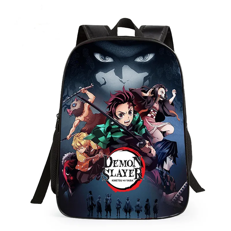 

Professional Luggage Bag Supply Japan Anime Backpack Student Shoulder Canvas Bag Teenager Travel Luggage Demon Slayer Backpack