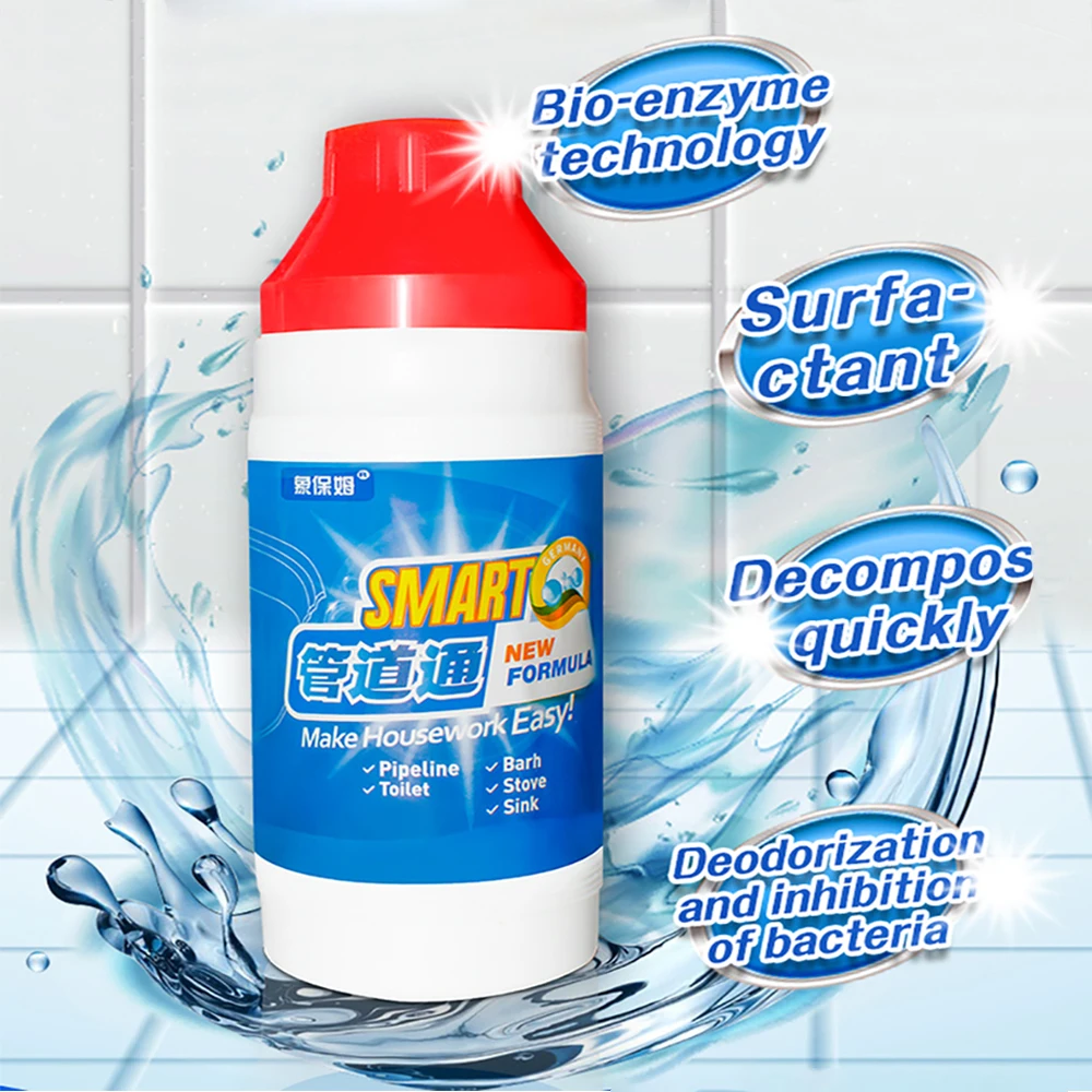 

Strong power drain cleaning detergent 200g Pipe cleaner powder, White powder