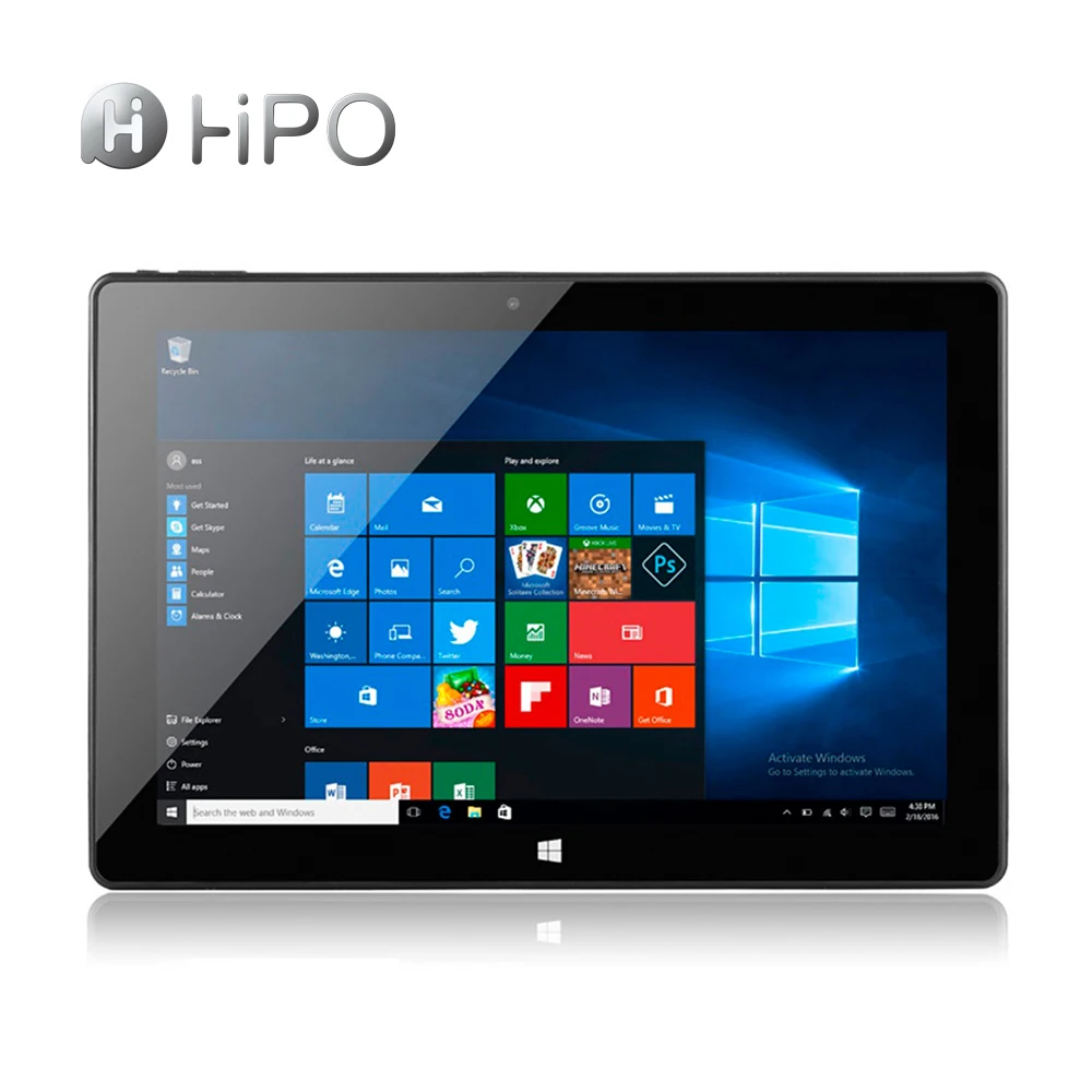 10.1 Inch Intel 2In1 Laptop Tablet PC Win 10 Portable Computer With Ethernet Port