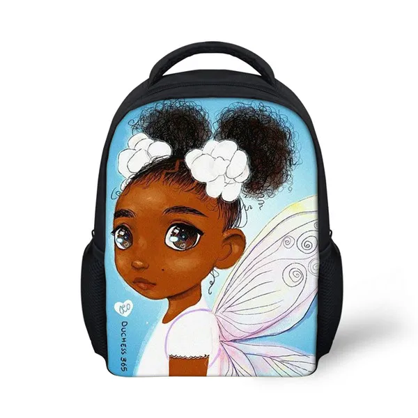 

Manufacturers School Bags Backpack Student Afro African Cute Girl Printed Mini Kindergarten Bag Baby Toddler Bags Kids Best Gift, Customized color